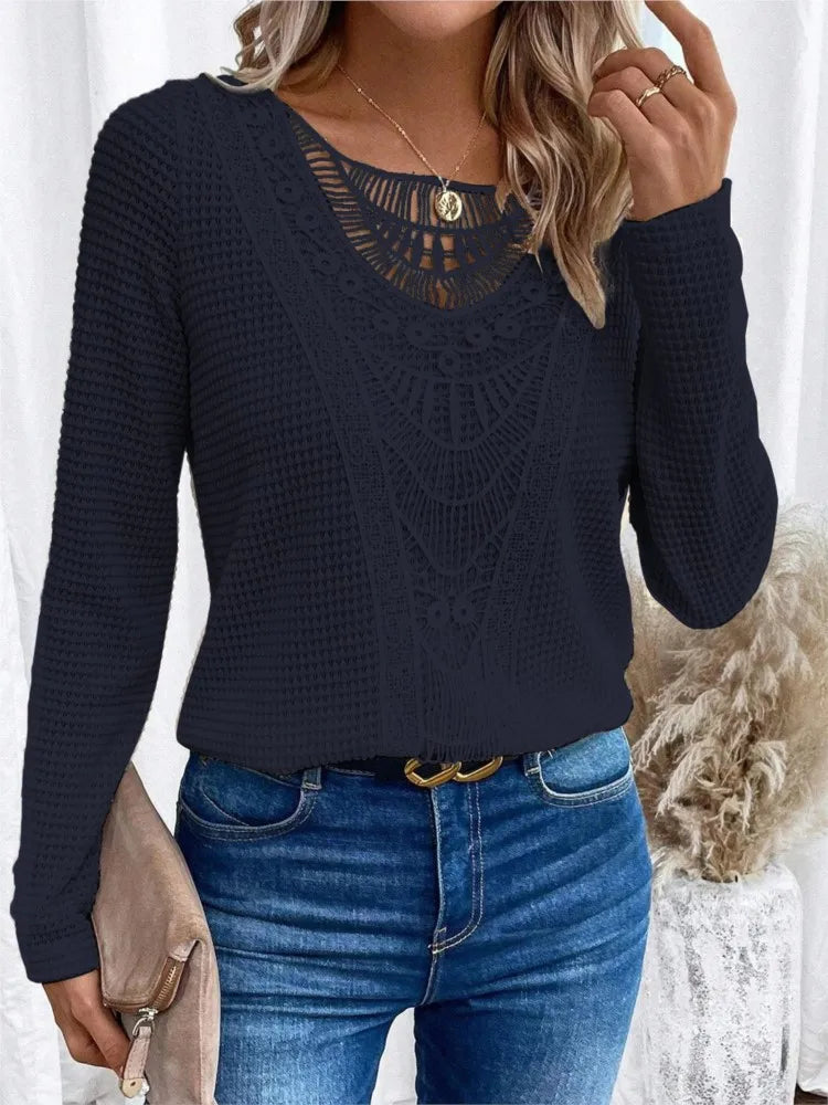 Women’s Knit Long Sleeve Pullover