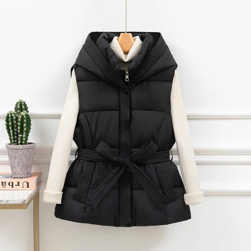 Cropped Puffer Vest