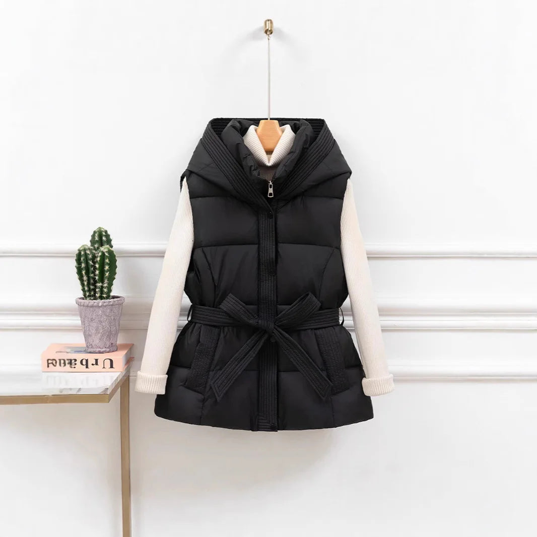 Cropped Puffer Vest