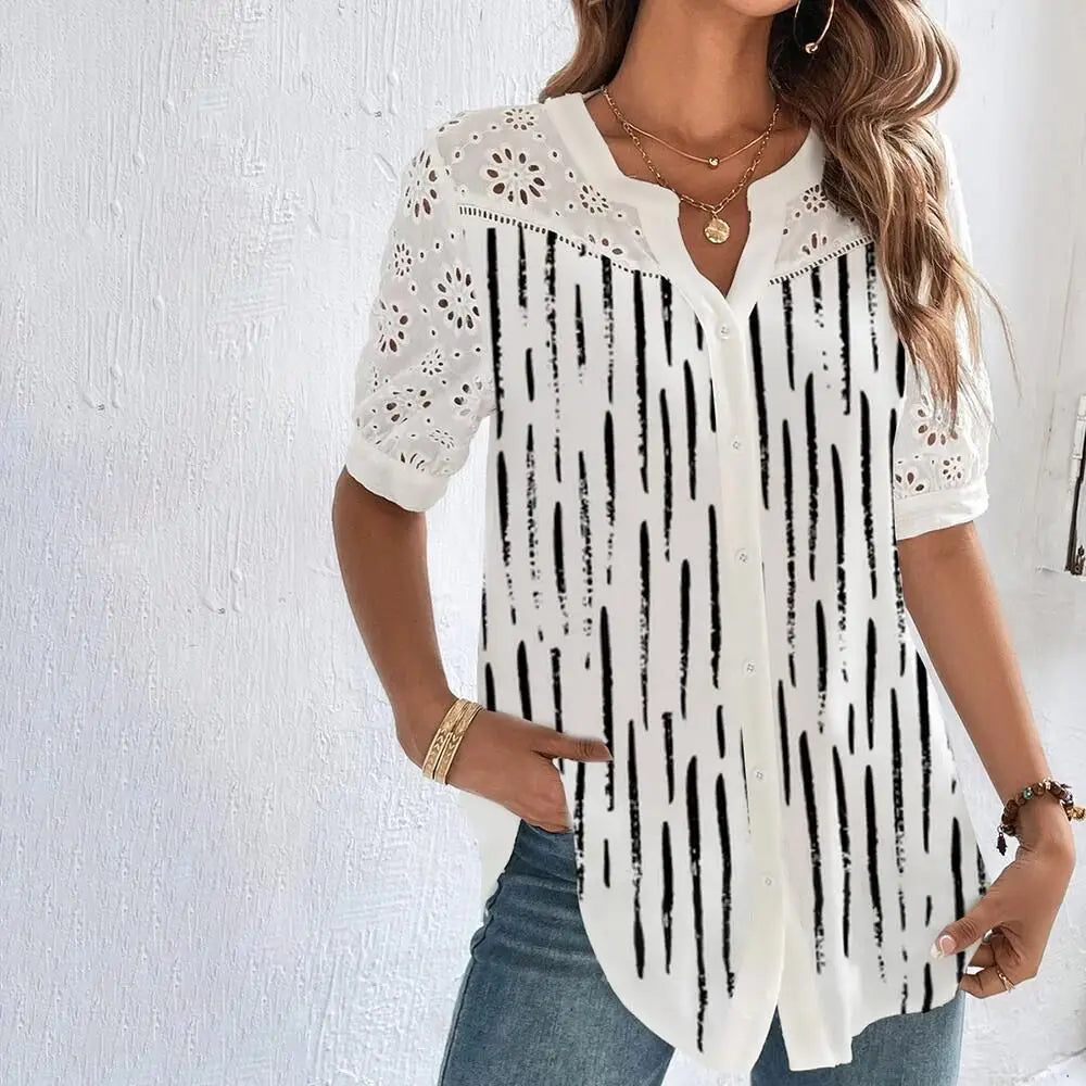 Weekend Style Lace Blouse