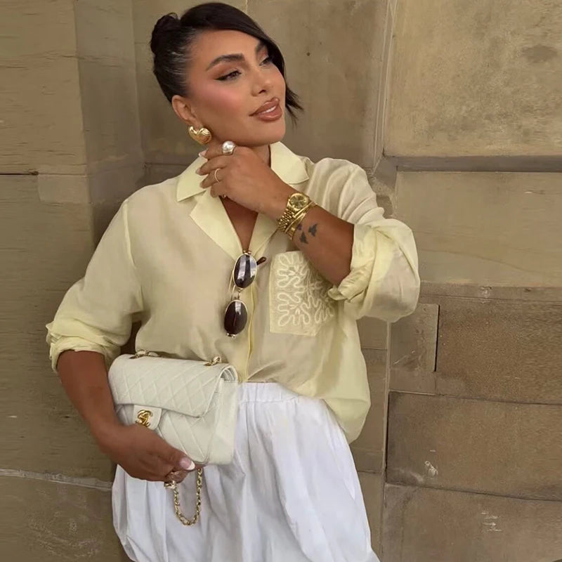 Chic Casual Office Shirt for Women