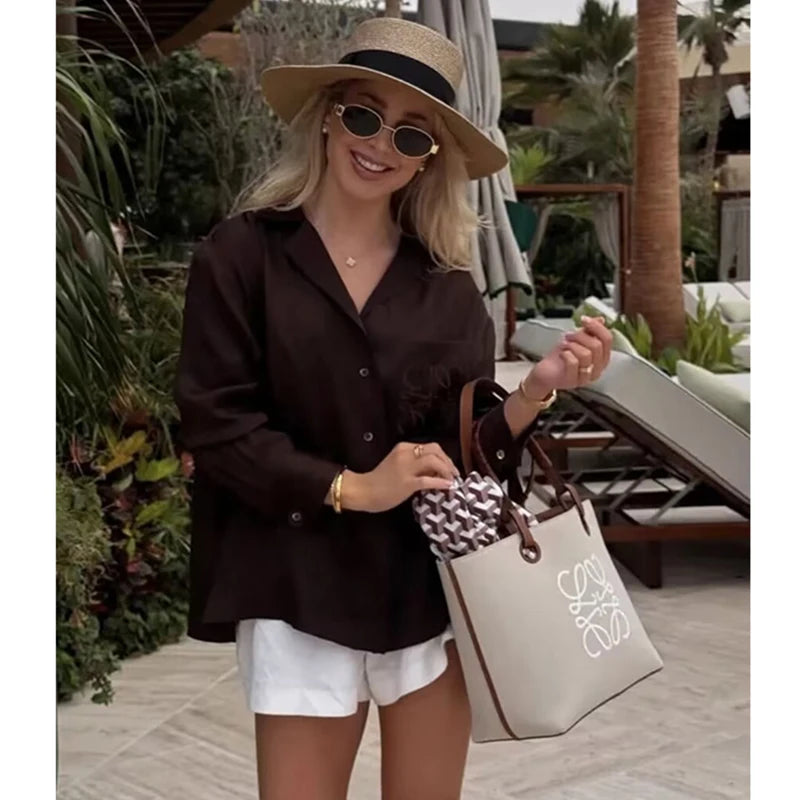 Chic Casual Office Shirt for Women