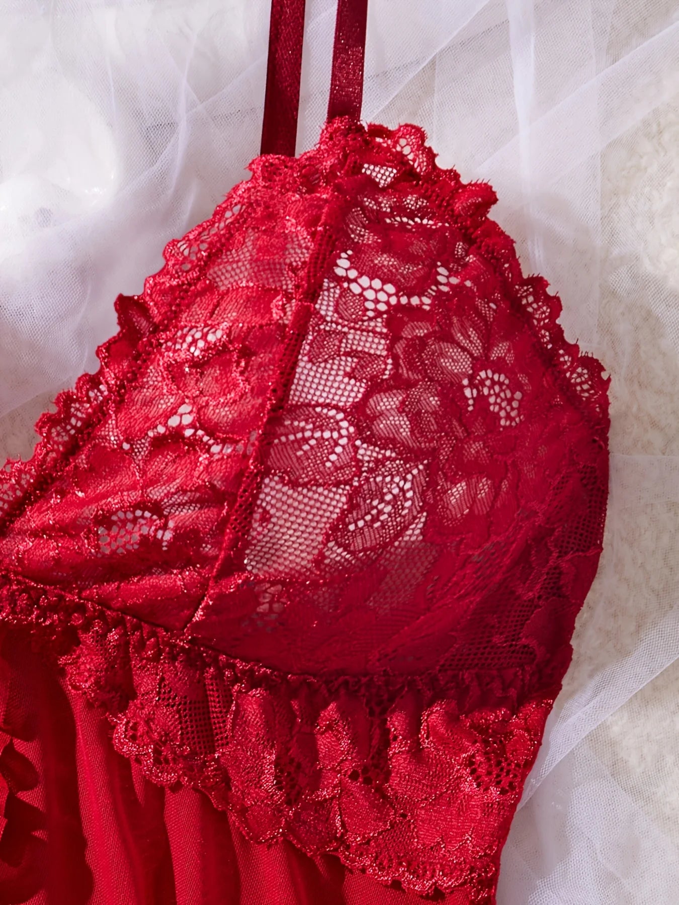 Red Lace Romance Set