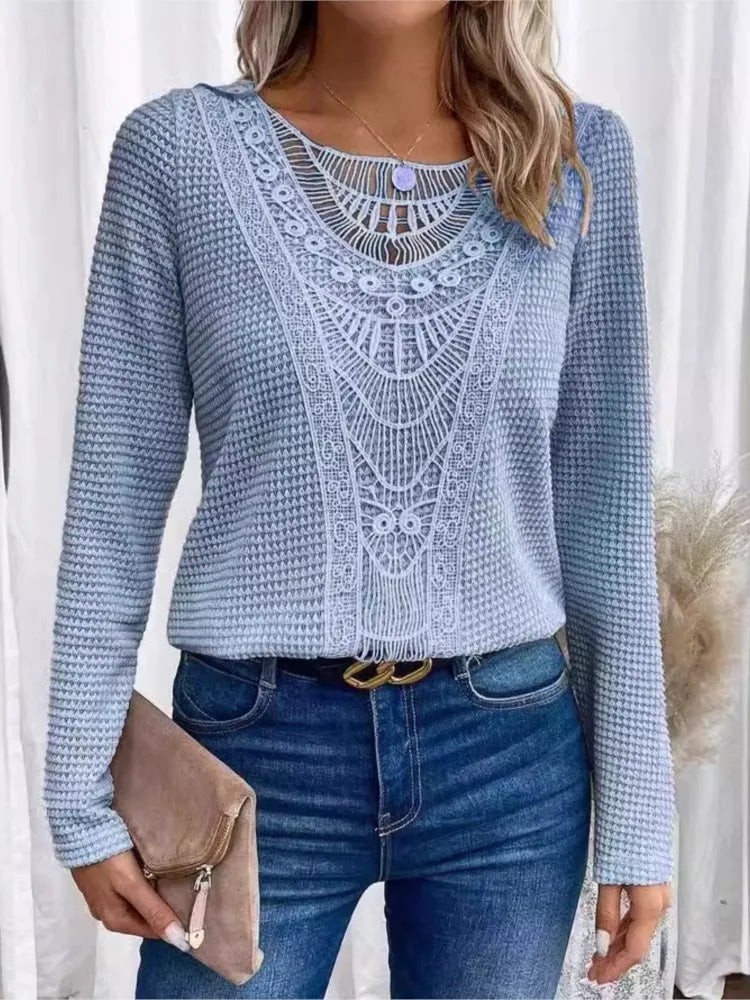 Women’s Knit Long Sleeve Pullover