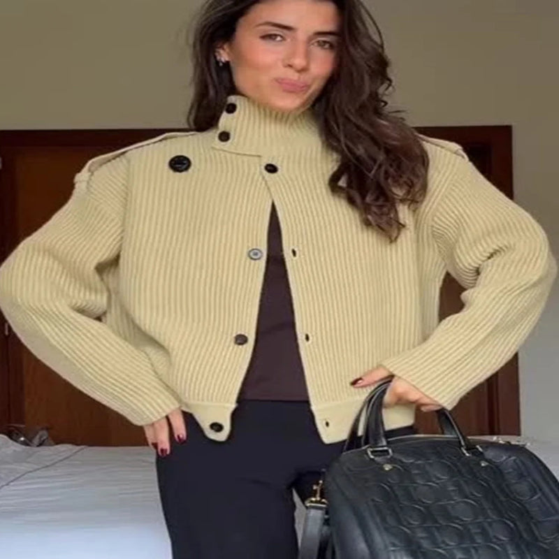 Casual Knit Cardigan Jacket