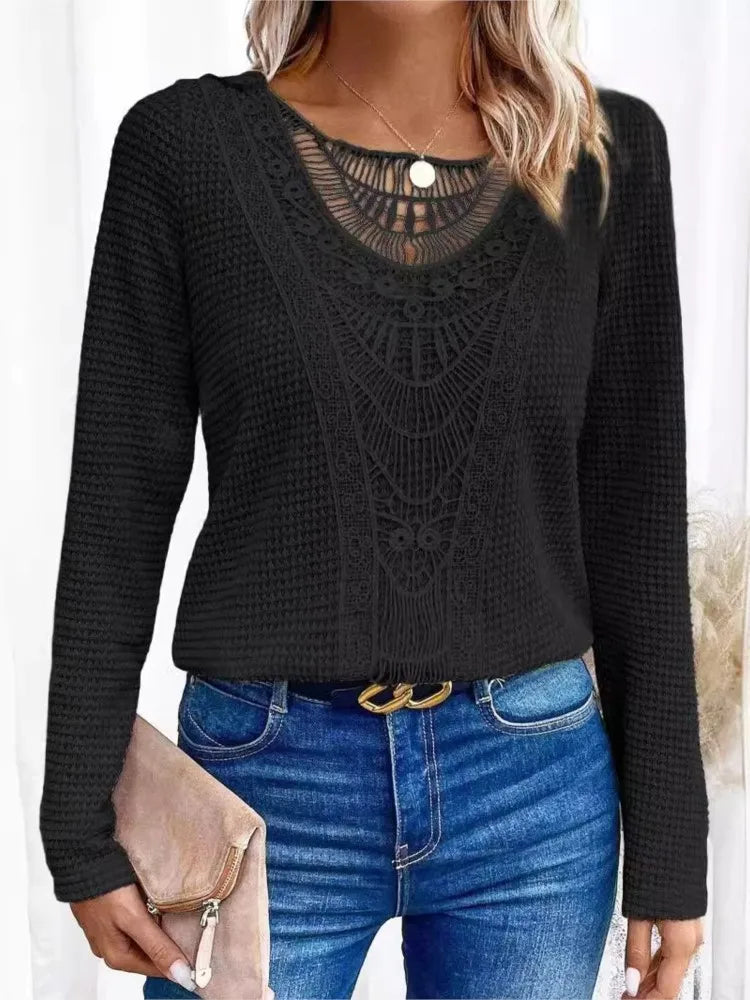Women’s Knit Long Sleeve Pullover