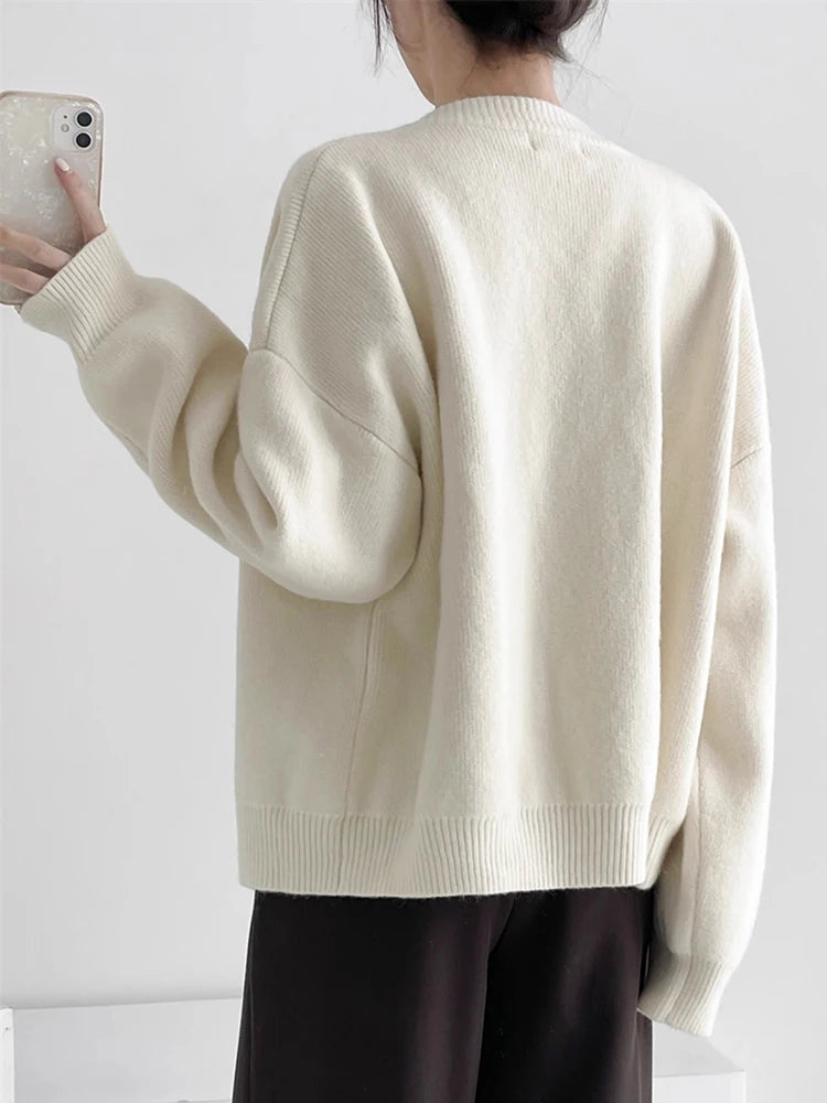 AOSSVIAO Loose Knit Cardigan