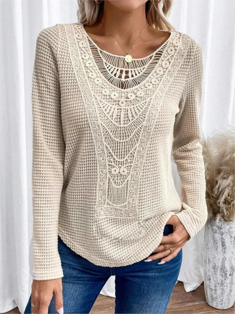 Women’s Knit Long Sleeve Pullover