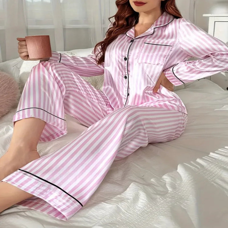 Striped Cozy Pajama Set