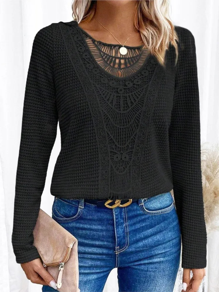 Women’s Knit Long Sleeve Pullover