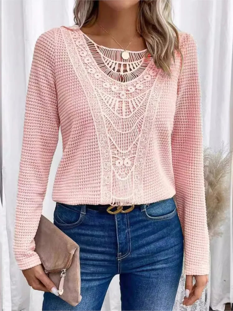 Women’s Knit Long Sleeve Pullover