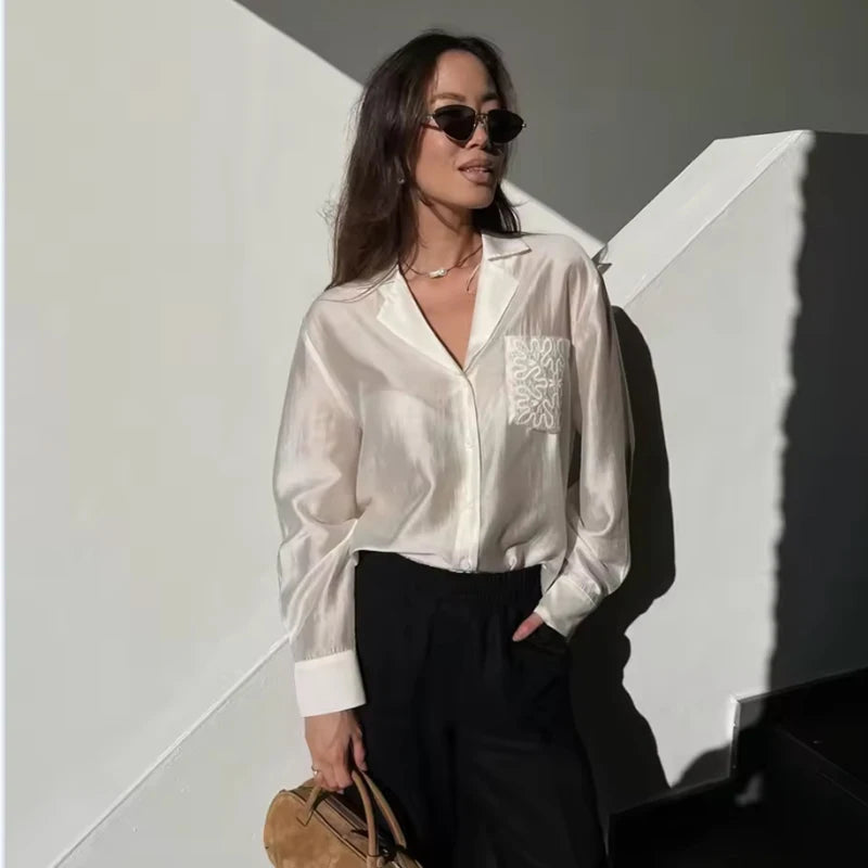 Chic Casual Office Shirt for Women