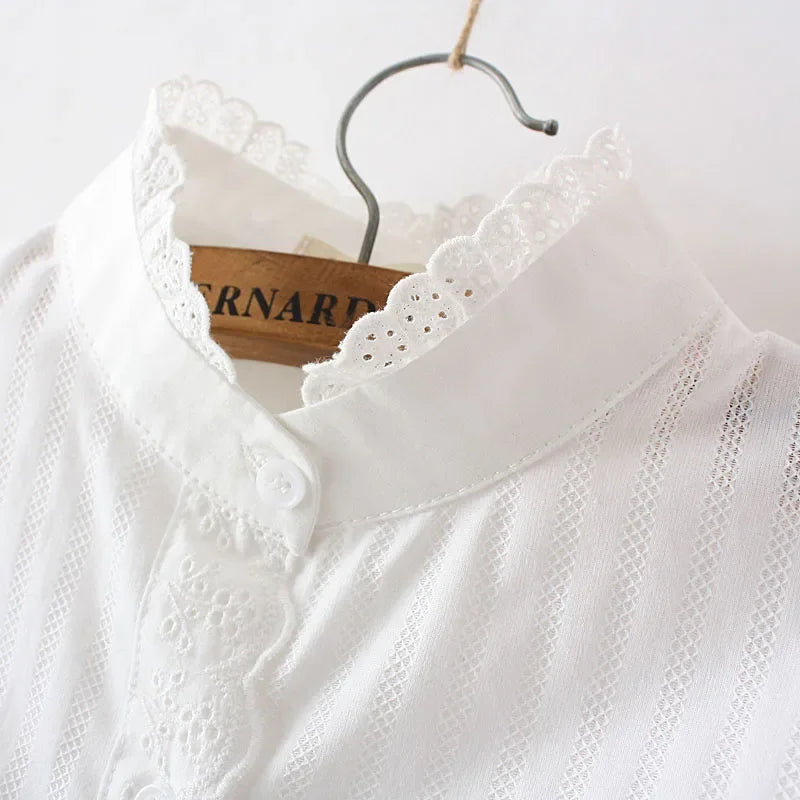 Soft Cotton Lace Blouse