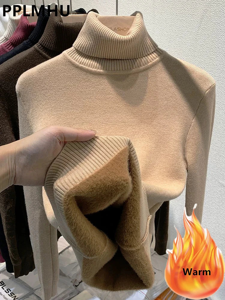 Warm Slim Turtleneck