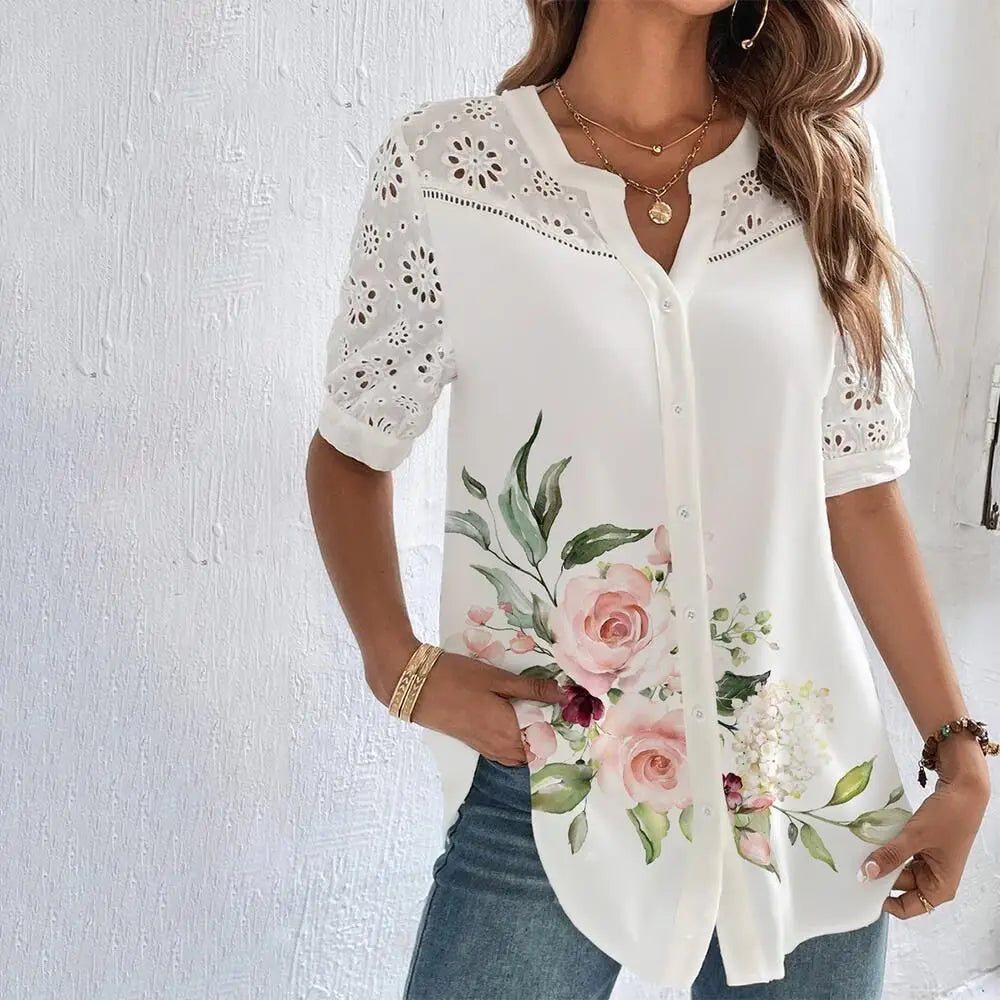 Weekend Style Lace Blouse