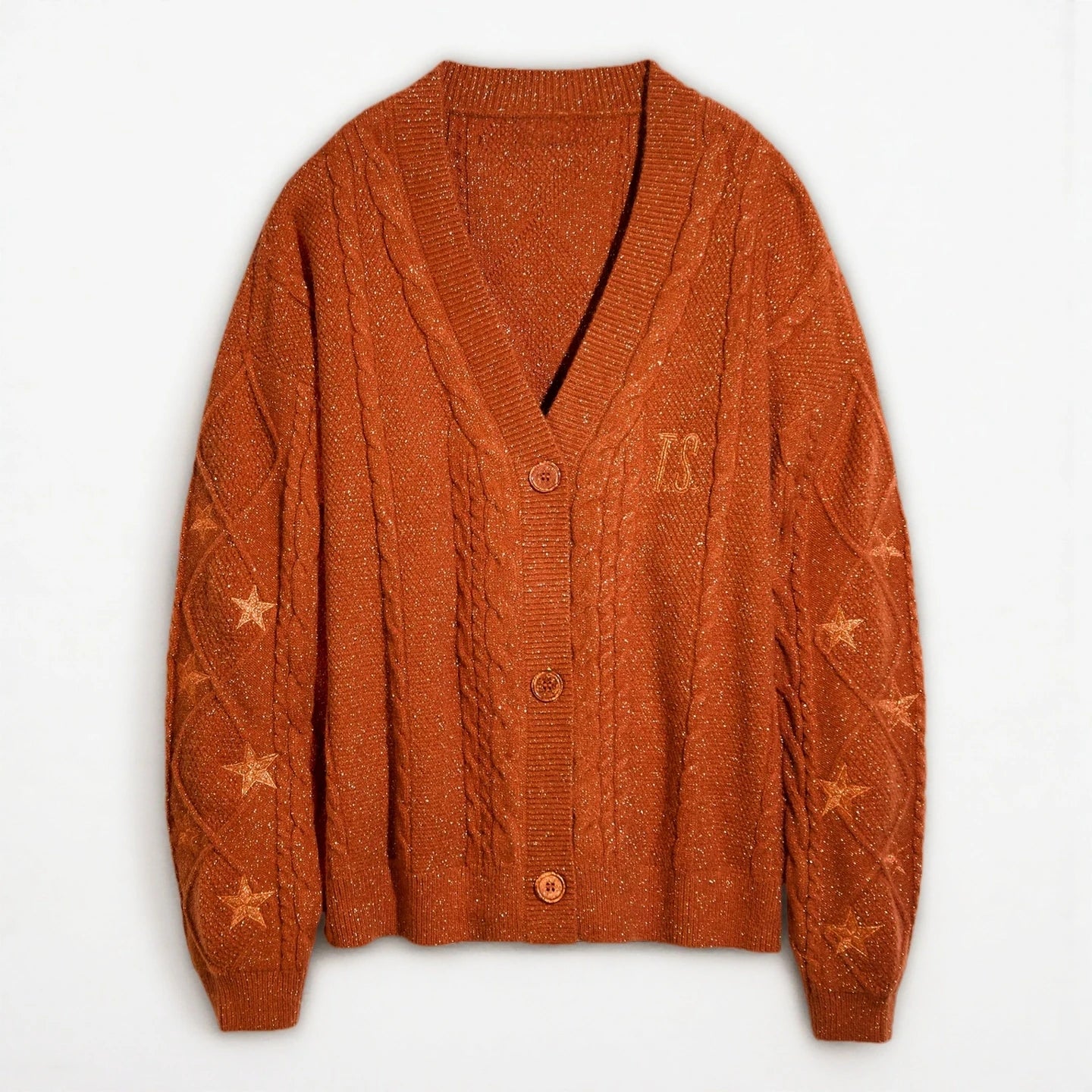 Y2K Star Chunky Cardigan