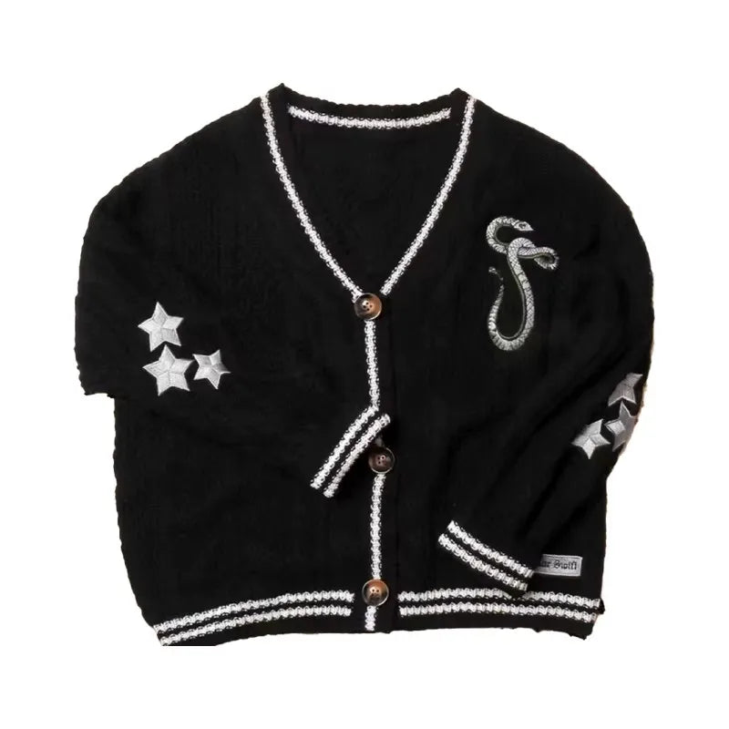 Snake Star Knit Cardigan