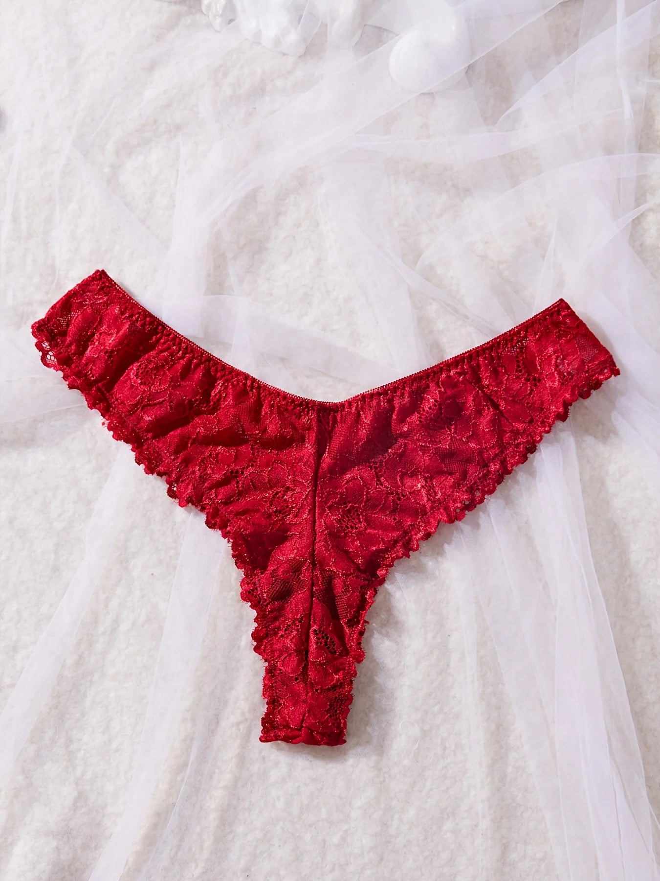 Red Lace Romance Set